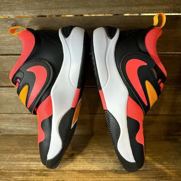 New Big Kids Nike Team Hustle D11 Crimson Basketball Shoes‎ Sneakers Size 7 Y