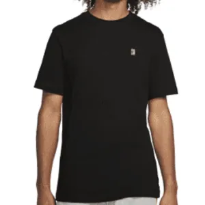Nike Court Men's Tennis T-shirt - Black/Washed Teal