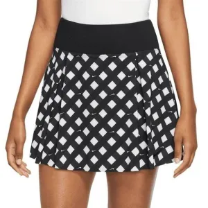 Nike Court Tennis Skirt Womens XS Black Plaid DX1142 010
