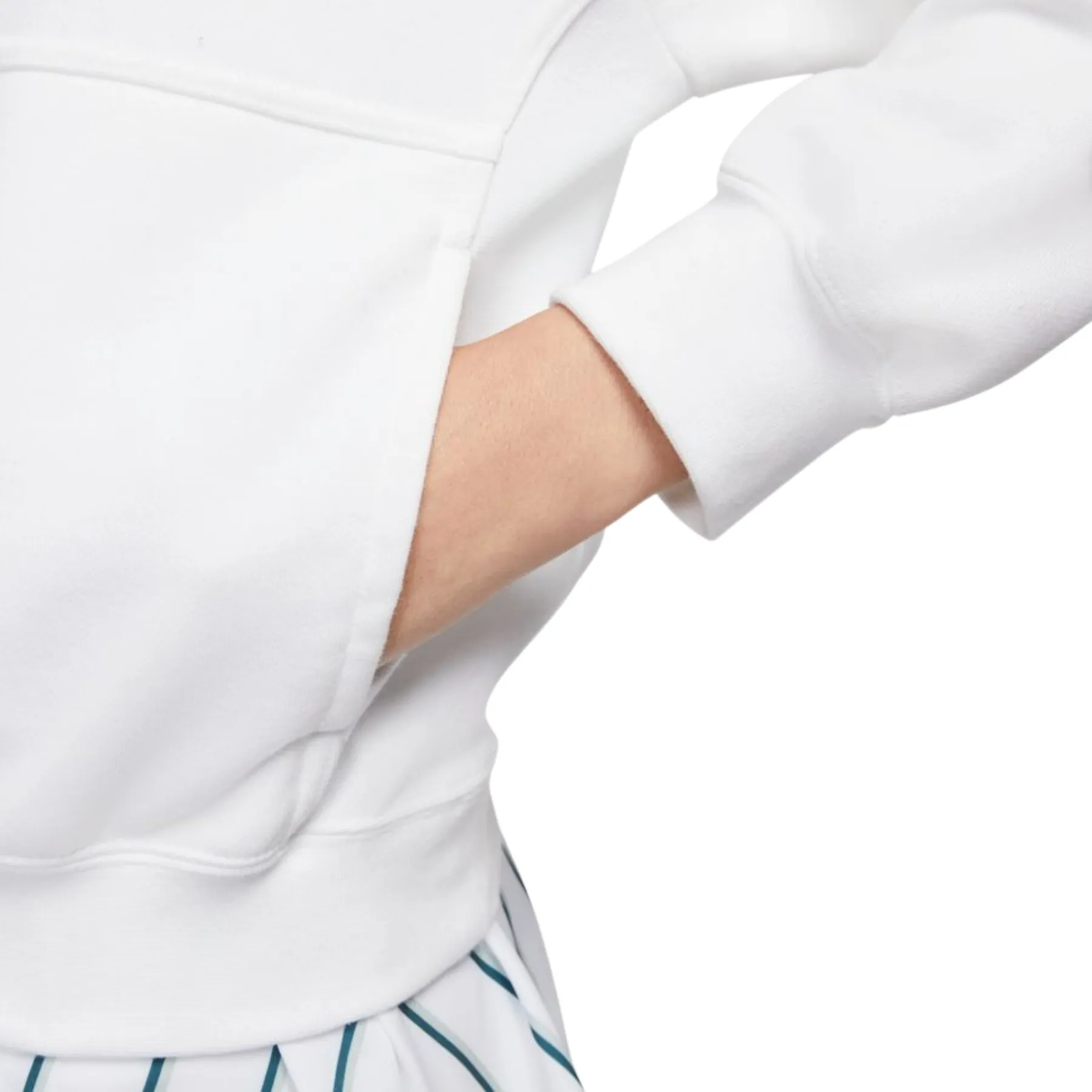 Nike Court Women Fleece Tennis Hoodie - White