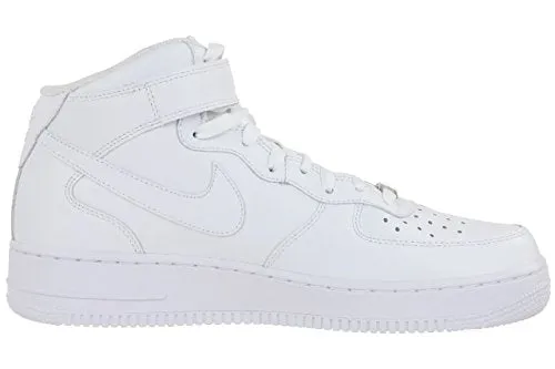 NIKE Force 1 Mid (Ps), Unisex Kid's High-Top, Multi (Black/Black), 12.5 Child UK (31 EU)