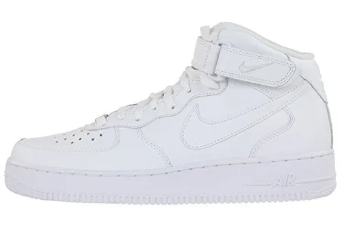 NIKE Force 1 Mid (Ps), Unisex Kid's High-Top, Multi (Black/Black), 12.5 Child UK (31 EU)