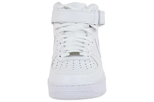 NIKE Force 1 Mid (Ps), Unisex Kid's High-Top, Multi (Black/Black), 12.5 Child UK (31 EU)