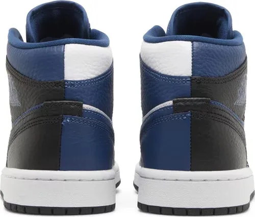 Nike Womens Air Jordan 1 Mid SE Sneakers - 'Split - French Blue'