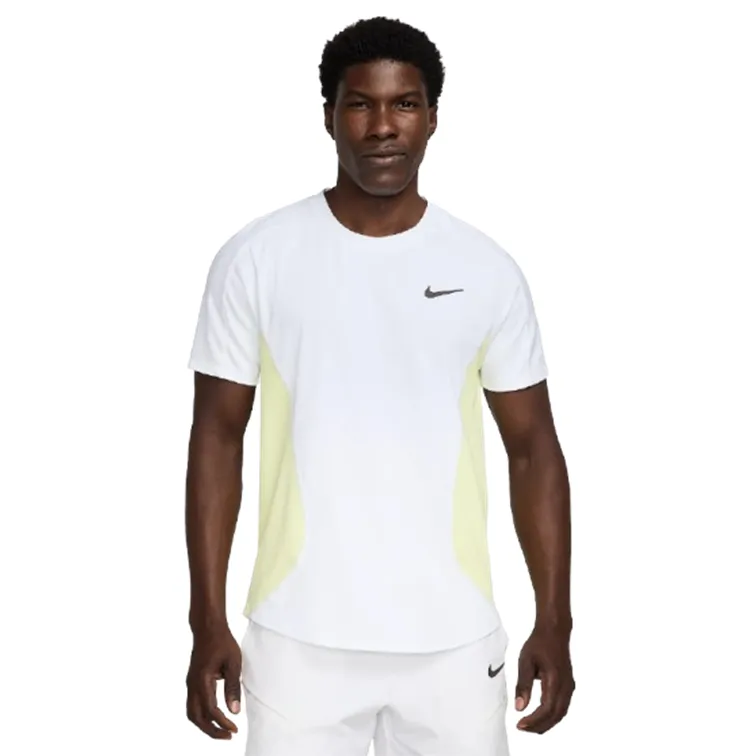 NikeCourt Dri-FIT Advantage Slam Luminous Green & Medium Ash Men's Tennis Top