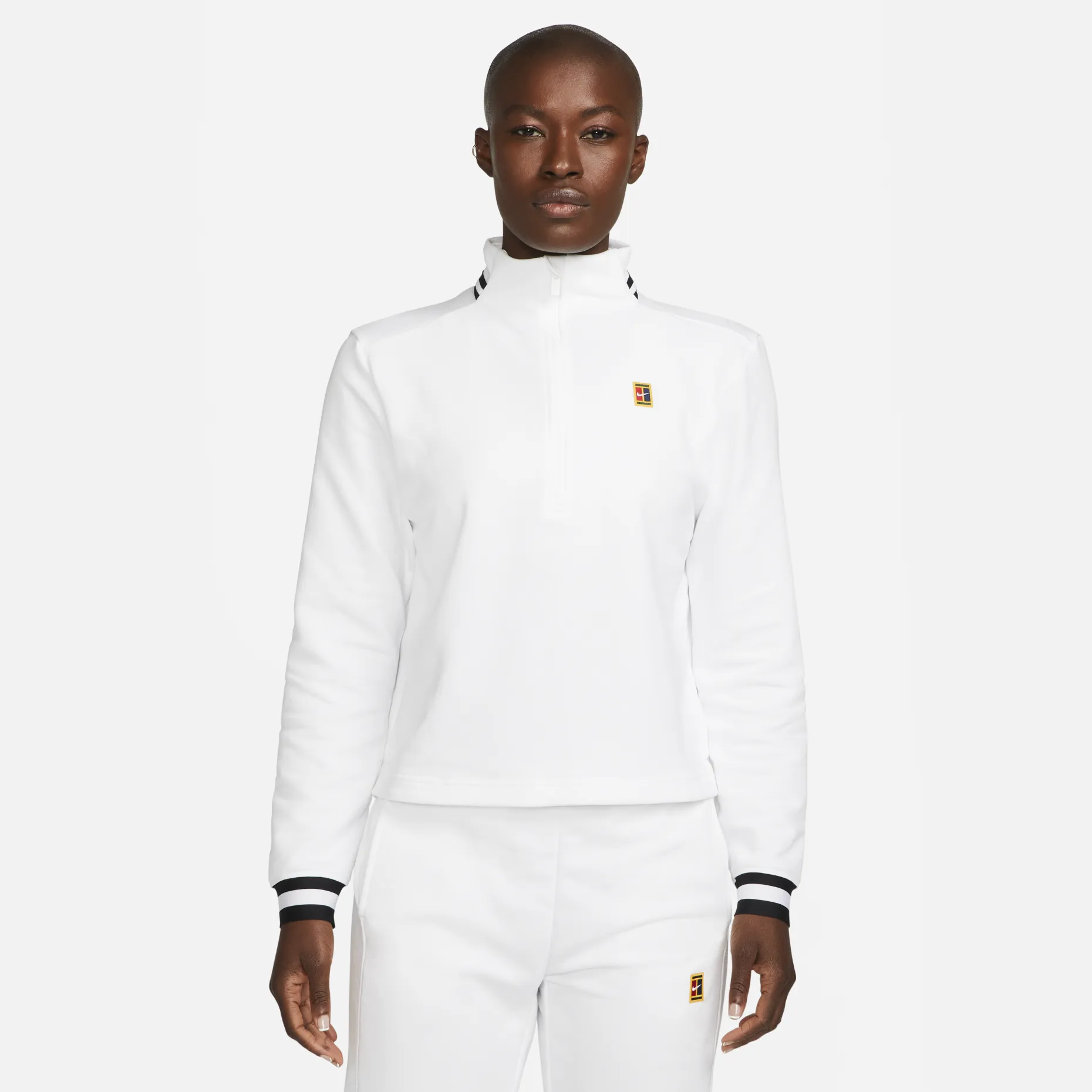 NIKECOURT DRI-FIT HERITAGE Women's French Terry Tennis Top - 2023 NEW ARRIVAL