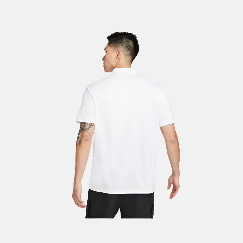 NikeCourt Dri-FIT Men's Tennis Polo T-shirt -White/Black