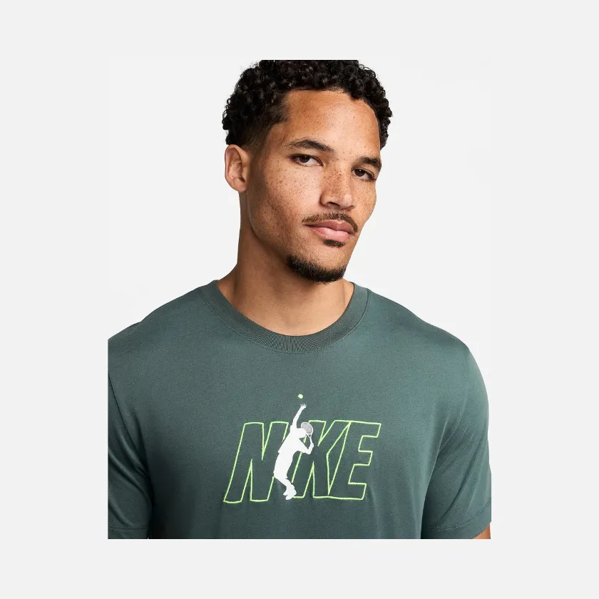 NikeCourt Men's Dri-FIT Tennis T-Shirt -Vintage Green