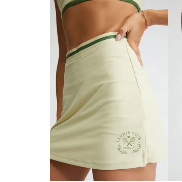 NWT WEWOREWHAT Tennis Club Mini Skort (Size Large)
