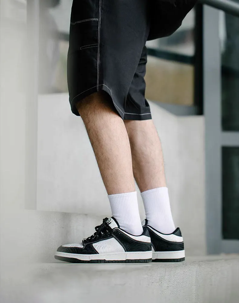 Panda Silk Skateboard Breathable Couple Sports Unisex Casual Shoes