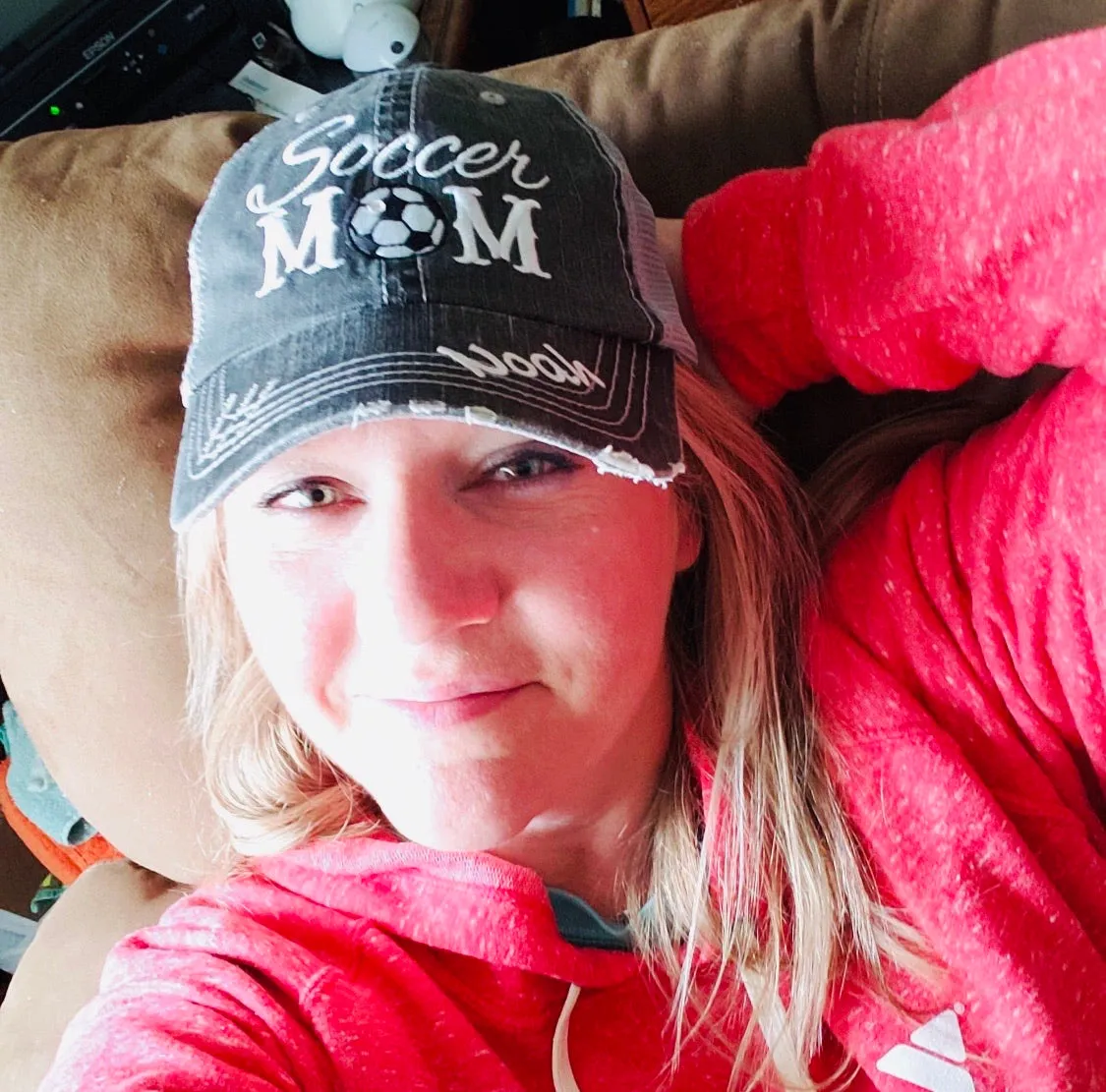 Personalized SOCCER hats Soccer mom Womens embroidered trucker caps Soccer hair
