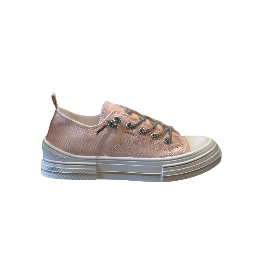 Pink tennis shoes with sparkle laces