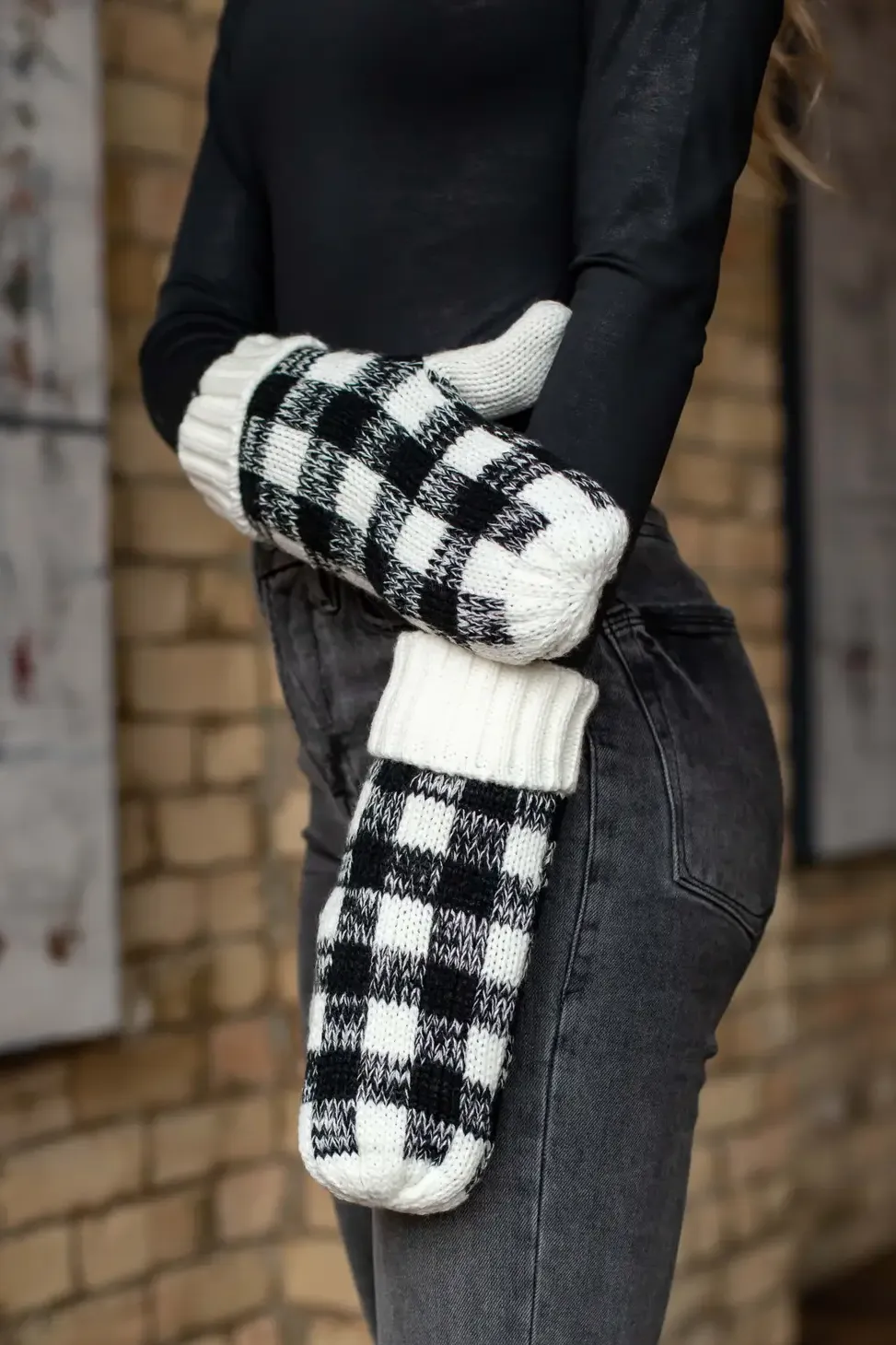 Plaid Mittens