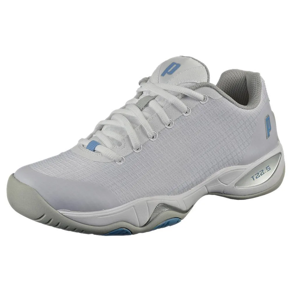 Prince T22.5 White/Blue Women's Tennis Shoes