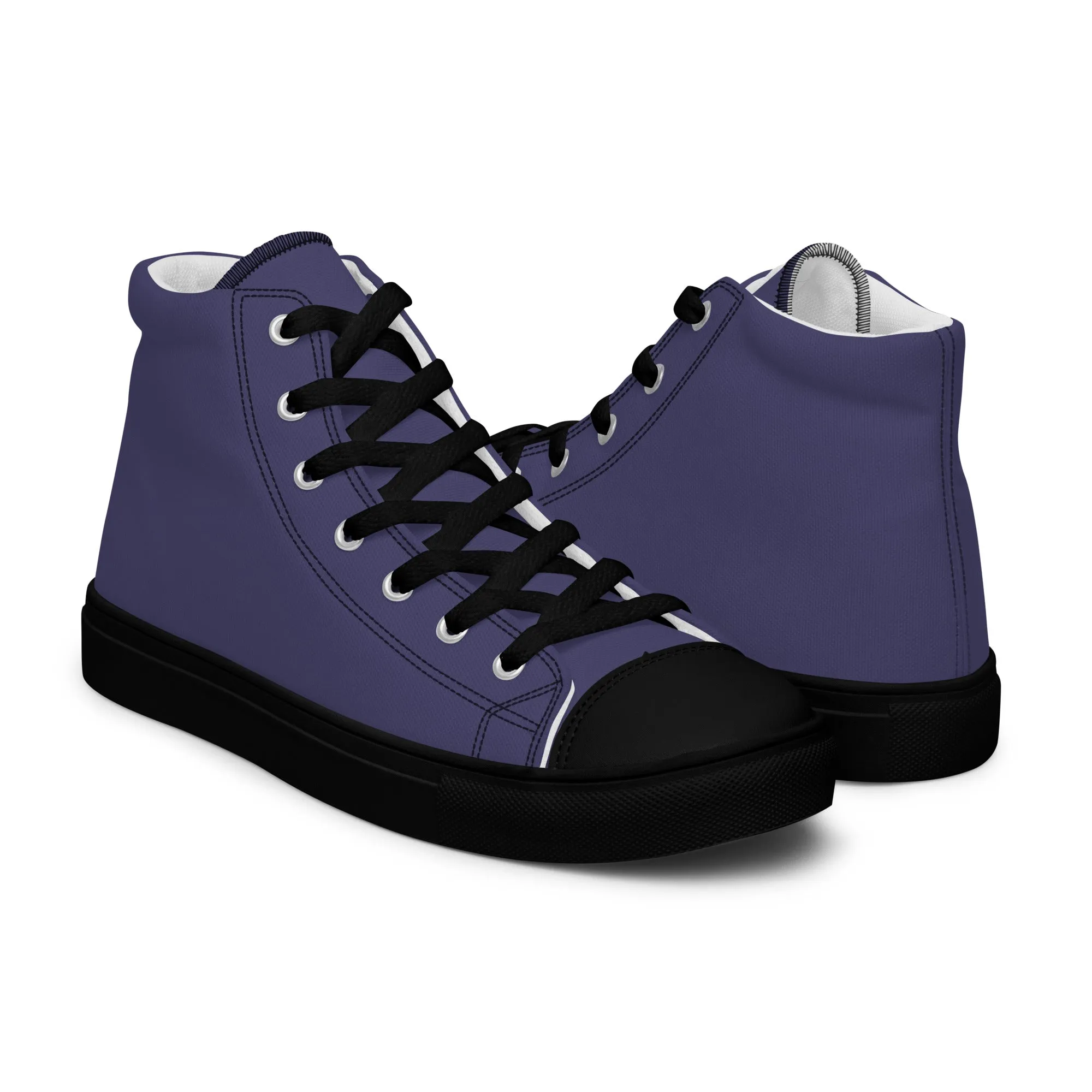 Purple Black - Sustainably Made Men's High Top Canvas Shoes Regular priceRp 1.506.000,00 IDR