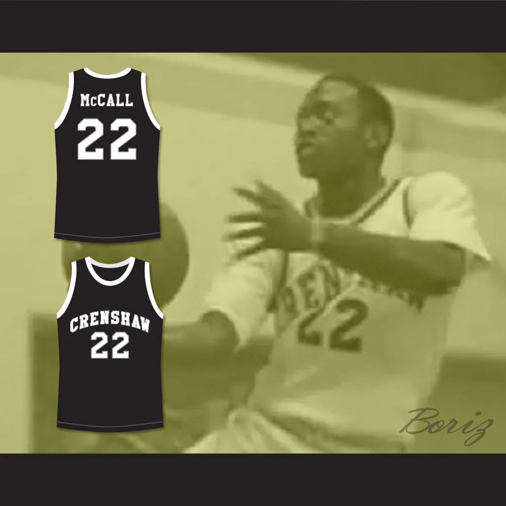 Quincy McCall 22 Crenshaw High School Black Basketball Jersey