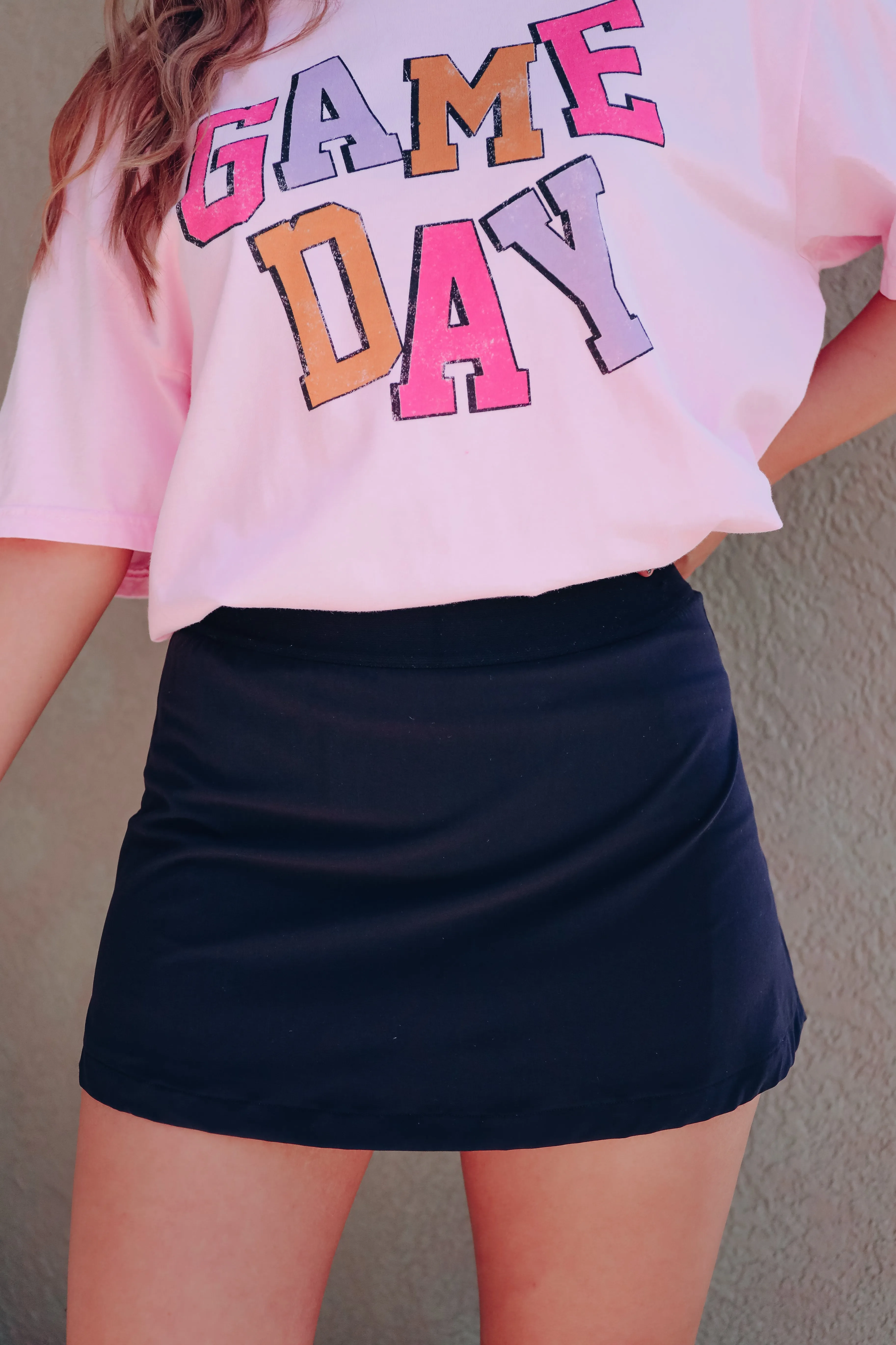 Rally Tennis Skirt - Black