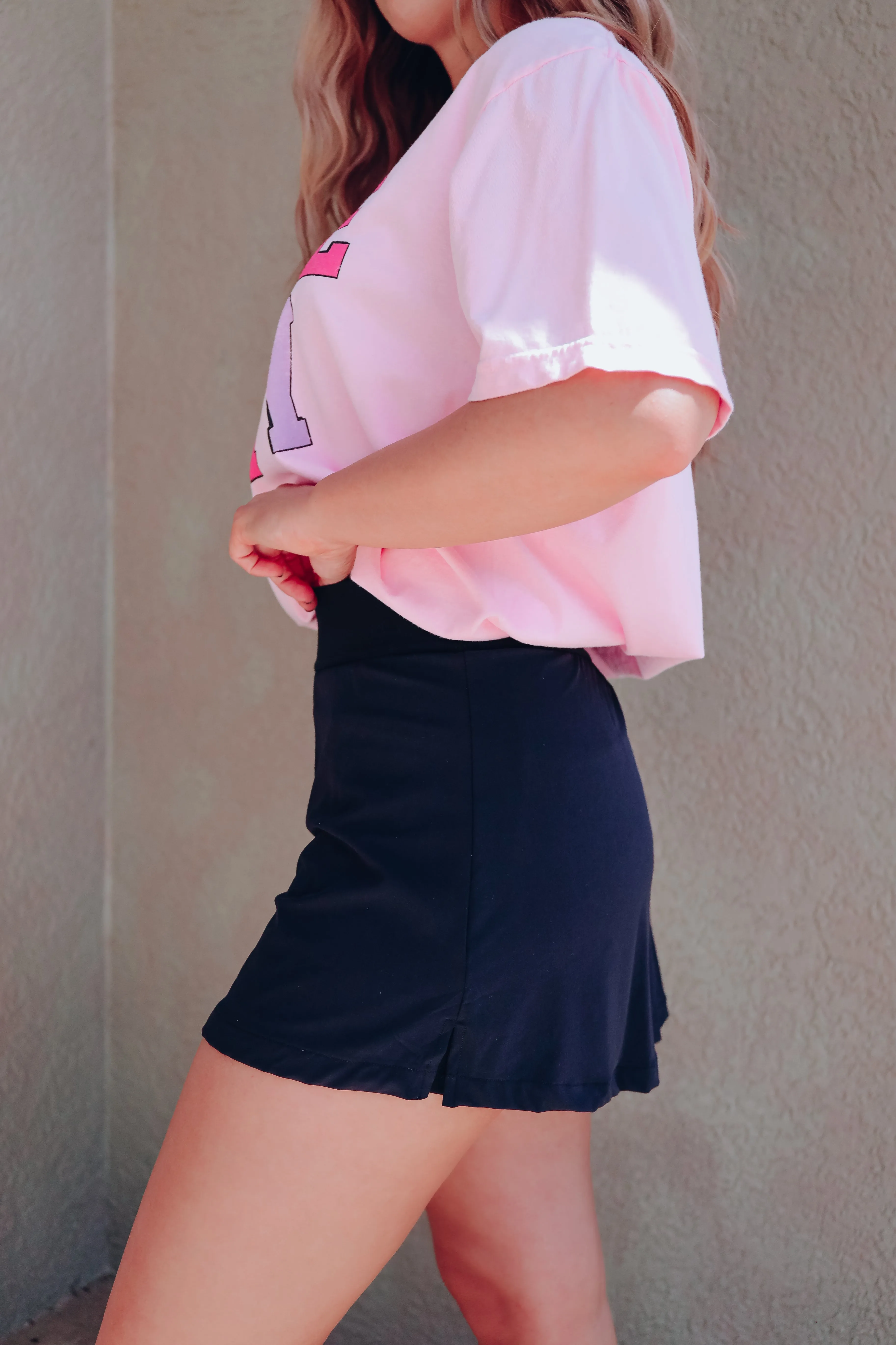 Rally Tennis Skirt - Black