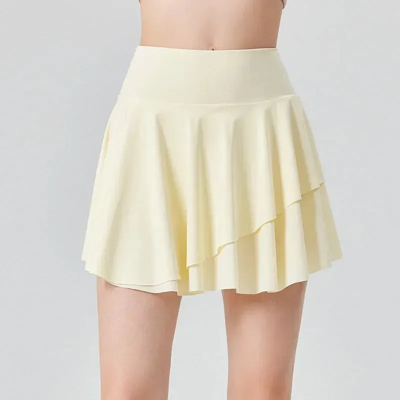 Refreshing Tennis Skirt for Women - Sun Protection, High-waisted Sun Block, Pleated Golf Bottom