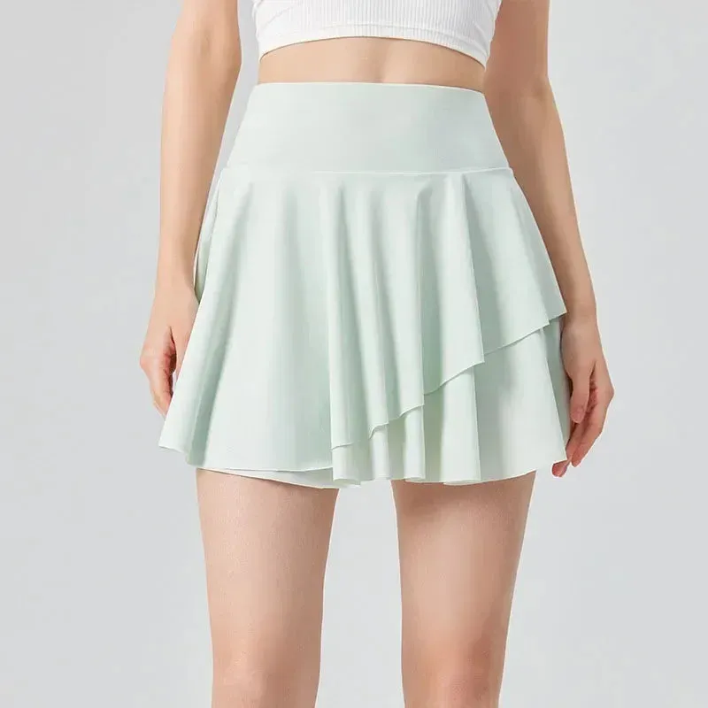 Refreshing Tennis Skirt for Women - Sun Protection, High-waisted Sun Block, Pleated Golf Bottom