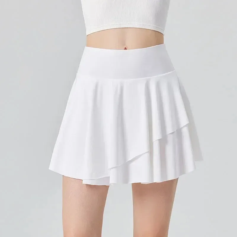 Refreshing Tennis Skirt for Women - Sun Protection, High-waisted Sun Block, Pleated Golf Bottom