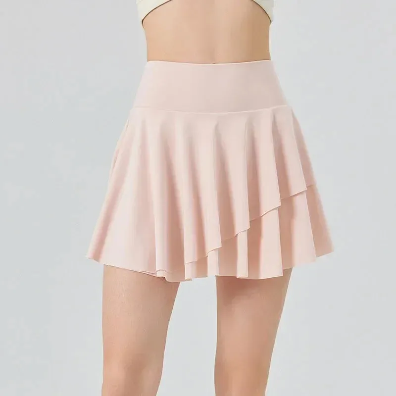 Refreshing Tennis Skirt for Women - Sun Protection, High-waisted Sun Block, Pleated Golf Bottom