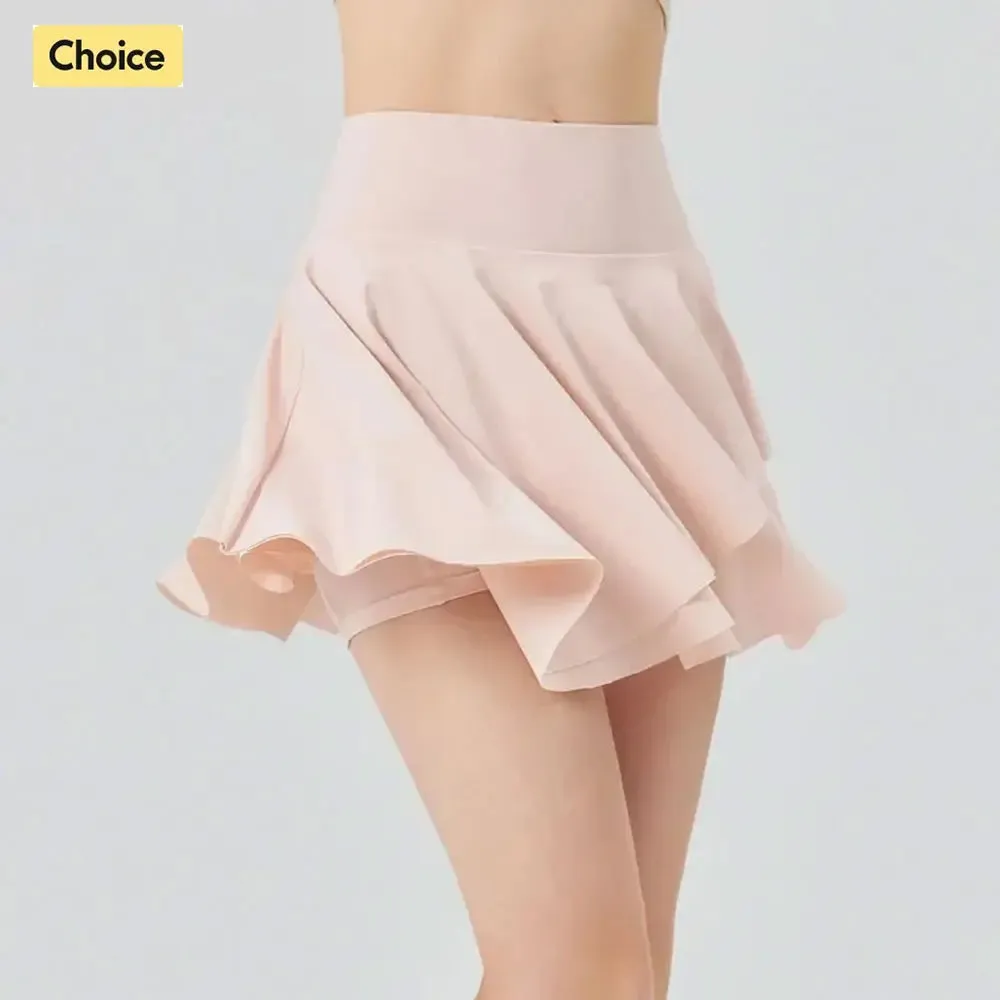 Refreshing Tennis Skirt for Women - Sun Protection, High-waisted Sun Block, Pleated Golf Bottom