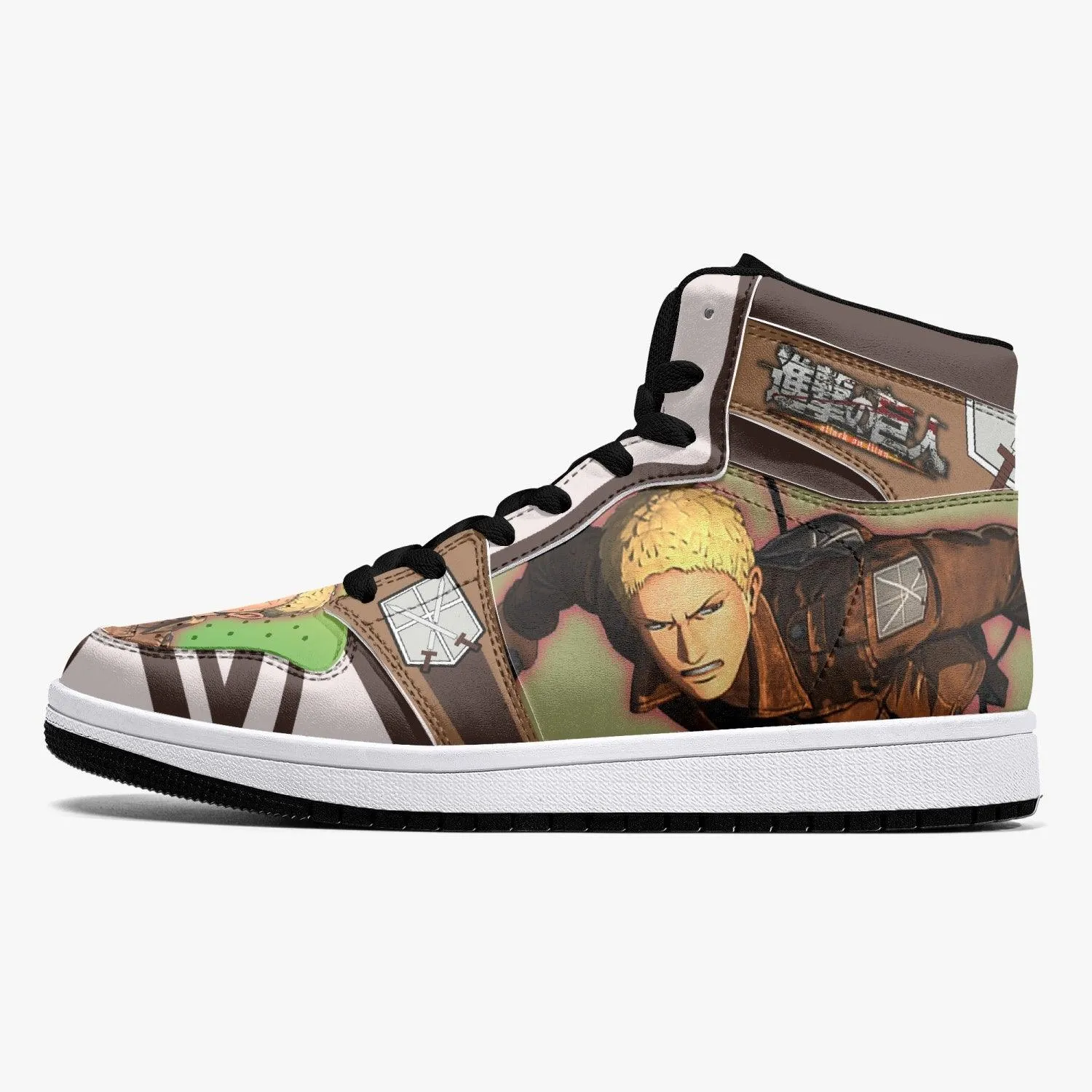 Reiner Braun Attack on Titan Mid 1 Basketball Shoes