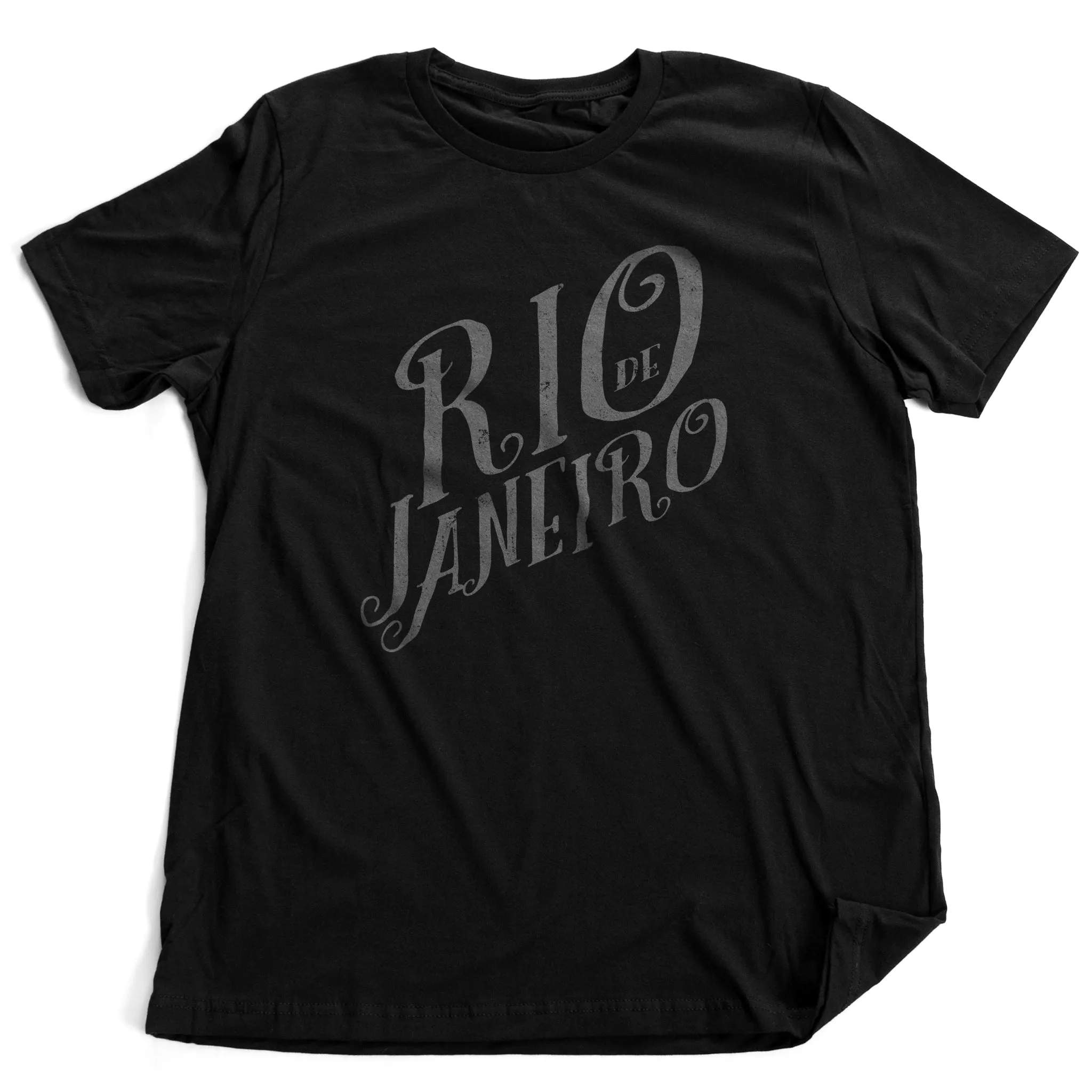 Rio de Janeiro Script — Retro | Vintage-inspired Premium Unisex T-Shirt