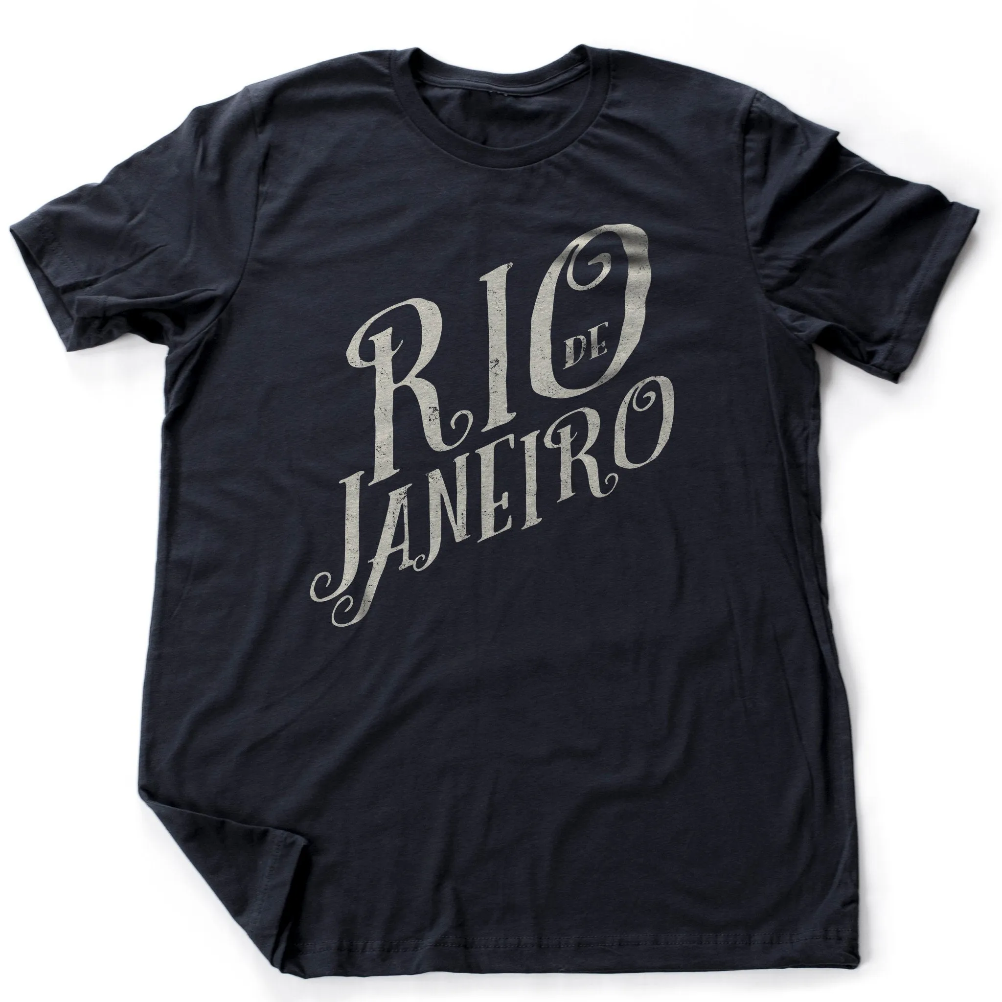 Rio de Janeiro Script — Retro | Vintage-inspired Premium Unisex T-Shirt