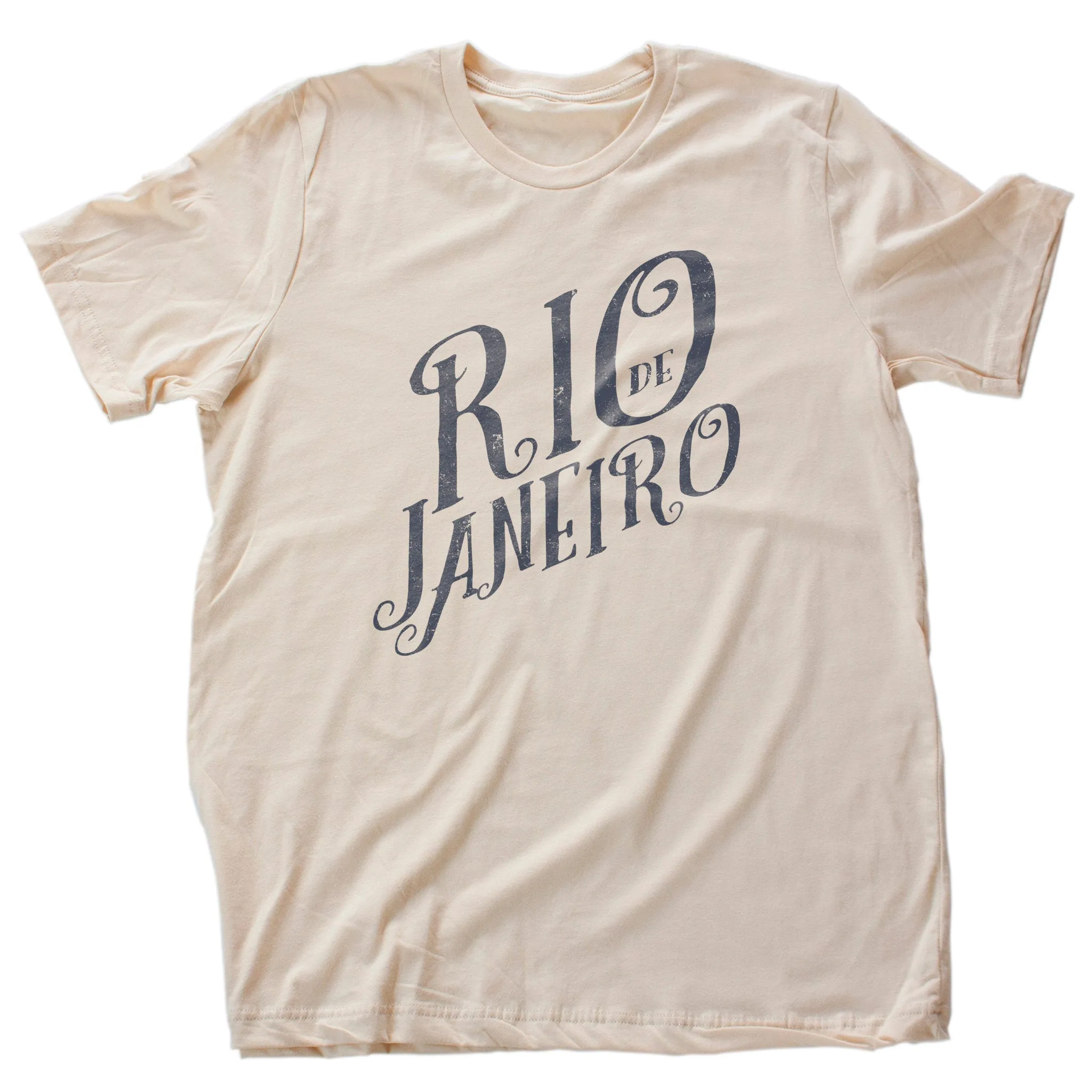 Rio de Janeiro Script — Retro | Vintage-inspired Premium Unisex T-Shirt