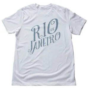 Rio de Janeiro Script — Retro | Vintage-inspired Premium Unisex T-Shirt