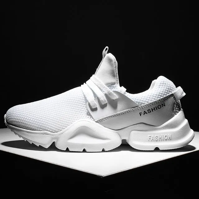 Running Shoes Men Outdoor Breathable Walking Jogging Trainer Athletic Spring Fall Breathable Mesh Lace-up Sport Running Shoes