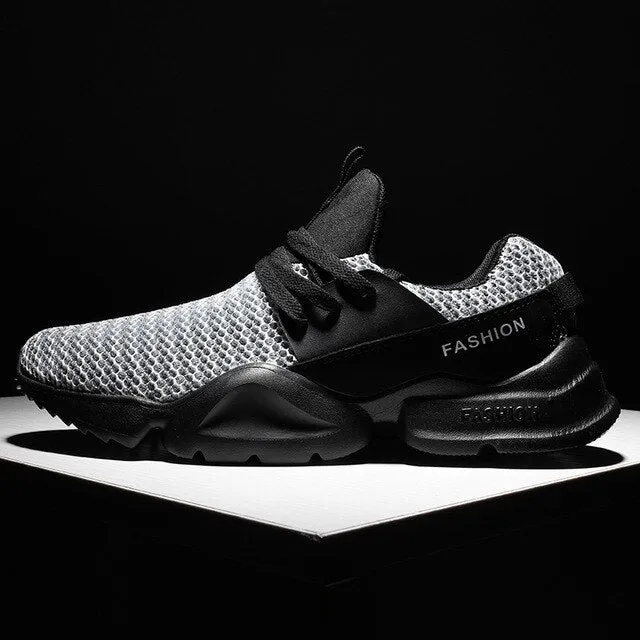 Running Shoes Men Outdoor Breathable Walking Jogging Trainer Athletic Spring Fall Breathable Mesh Lace-up Sport Running Shoes