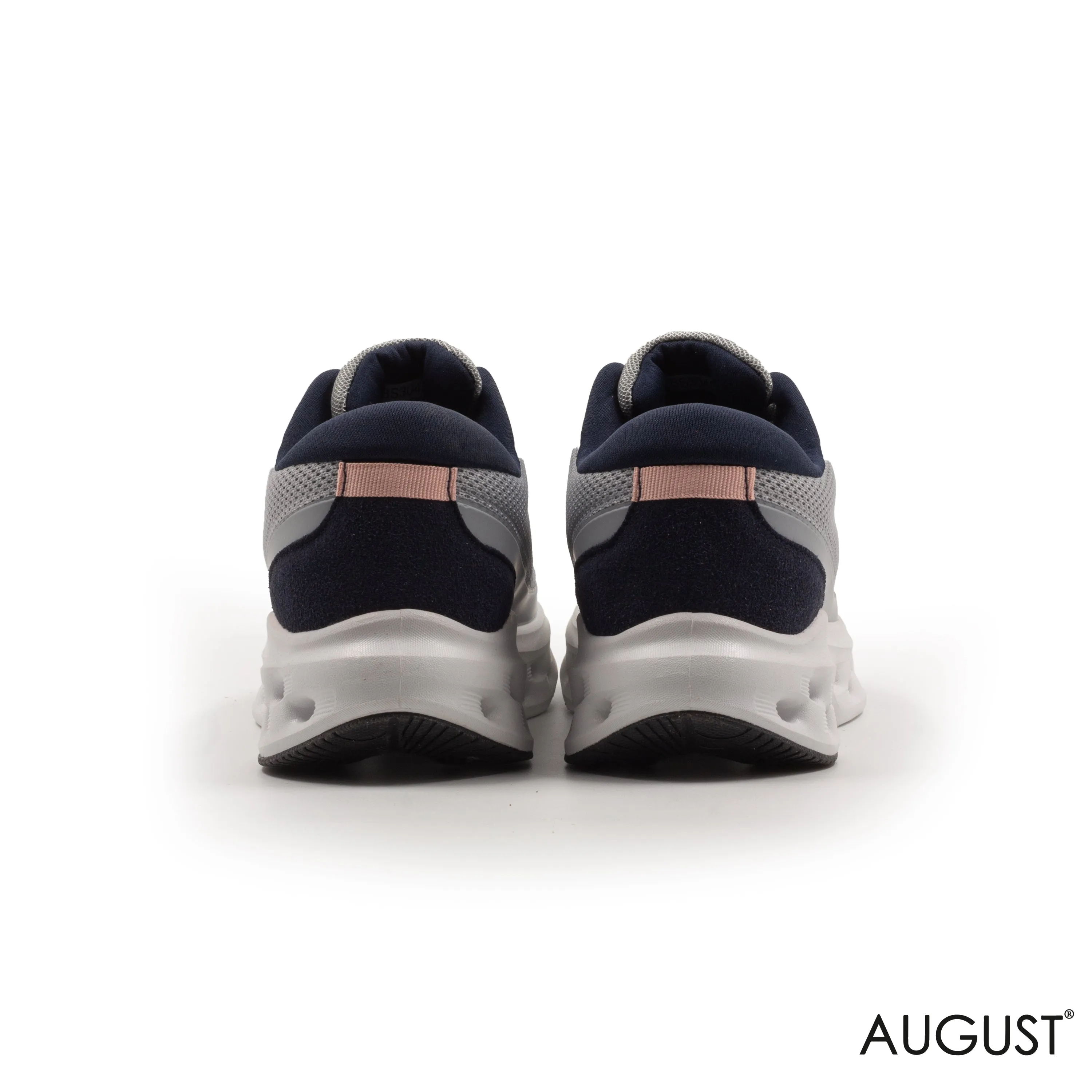 RUNNING SHOES WITH A CUSHIONED FOOTBED AND RUBBER OUTSOLE