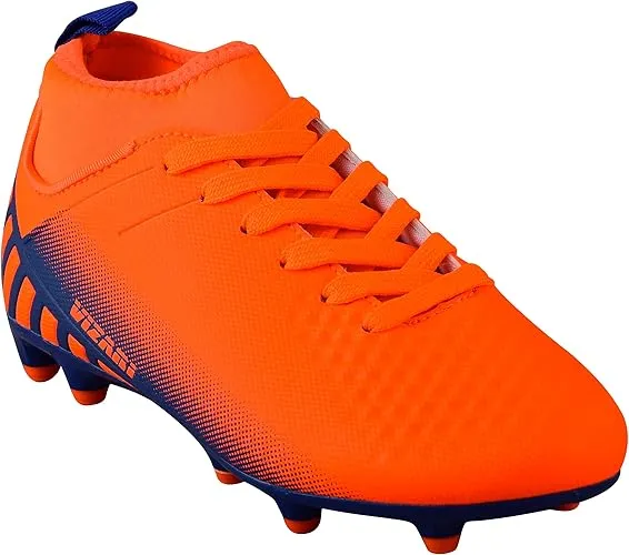 Santos Junior FG Mid Cut Soccer Shoes - Orange/Blue