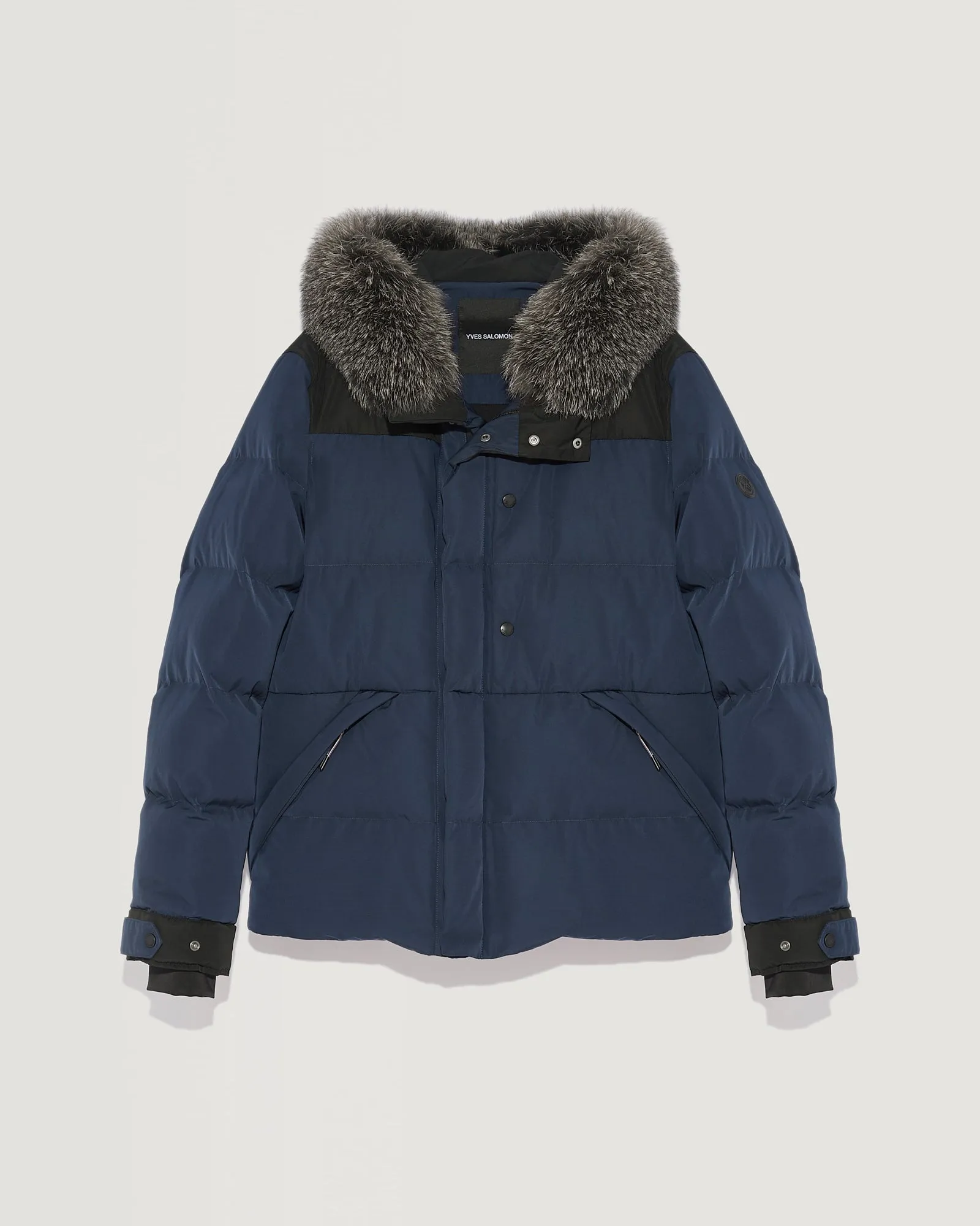 Ski Down Jacket With Fox Fur Trim