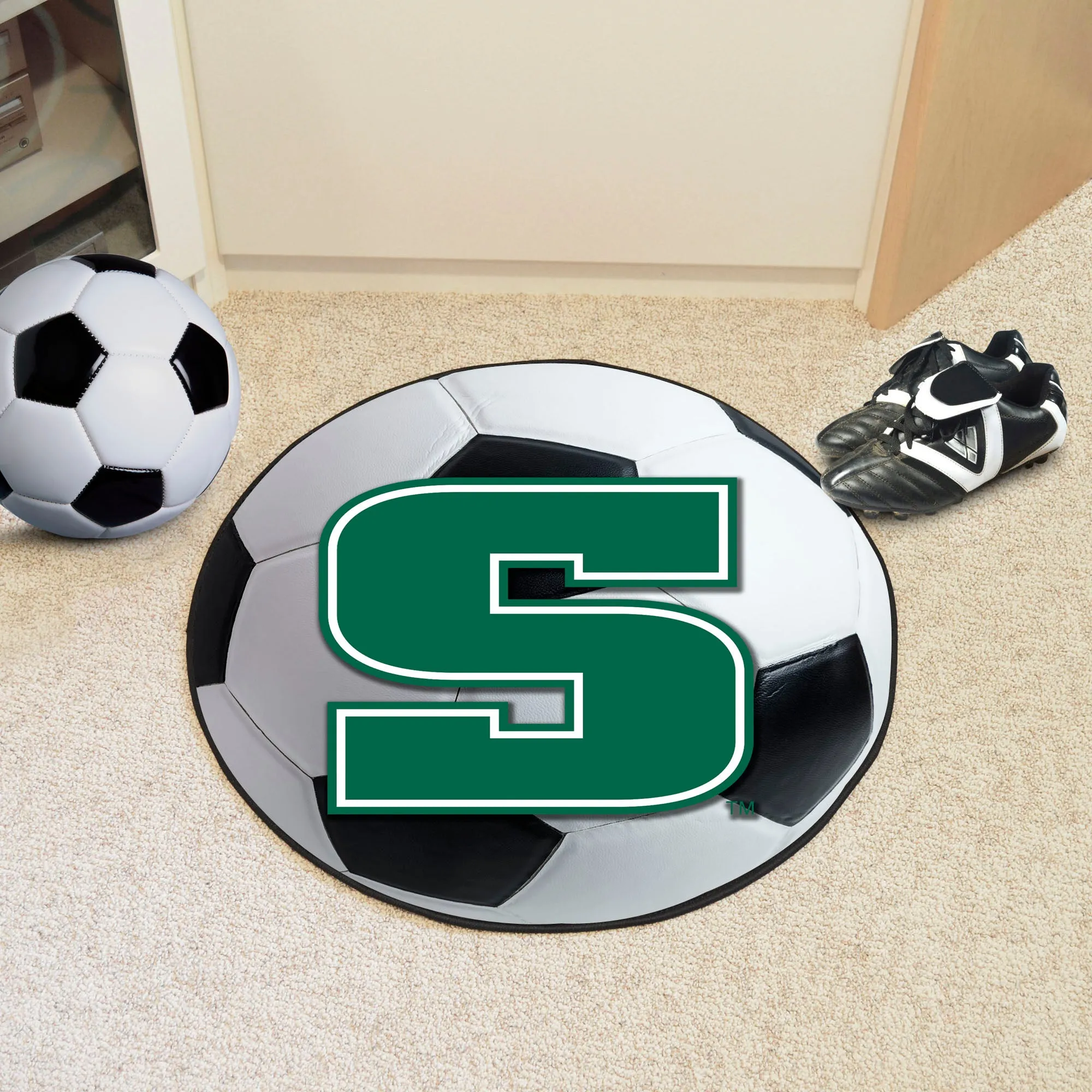 Slippery Rock University Soccer Ball Mat