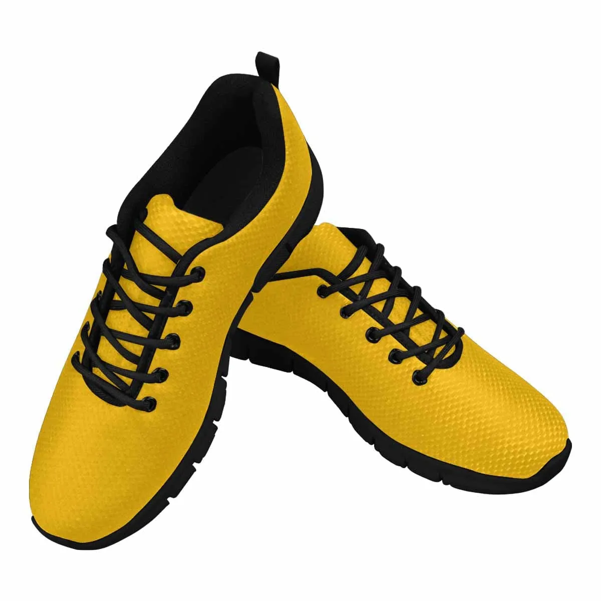 Sneakers for Men - Golden Yellow Running Shoes by inQue.Style