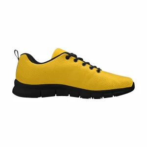 Sneakers for Men - Golden Yellow Running Shoes by inQue.Style