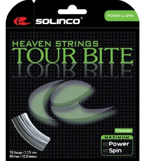 Solinco Tour Bite 18 Tennis String in Silver