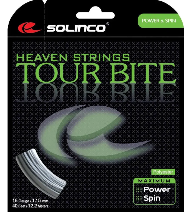 Solinco Tour Bite 18 Tennis String in Silver