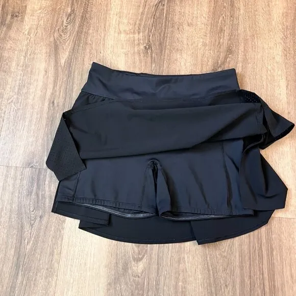 Spanx Get Moving Tennis Athletic Skort Black Sz L