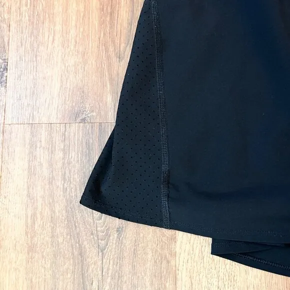 Spanx Get Moving Tennis Athletic Skort Black Sz L