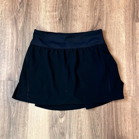 Spanx Get Moving Tennis Athletic Skort Black Sz L