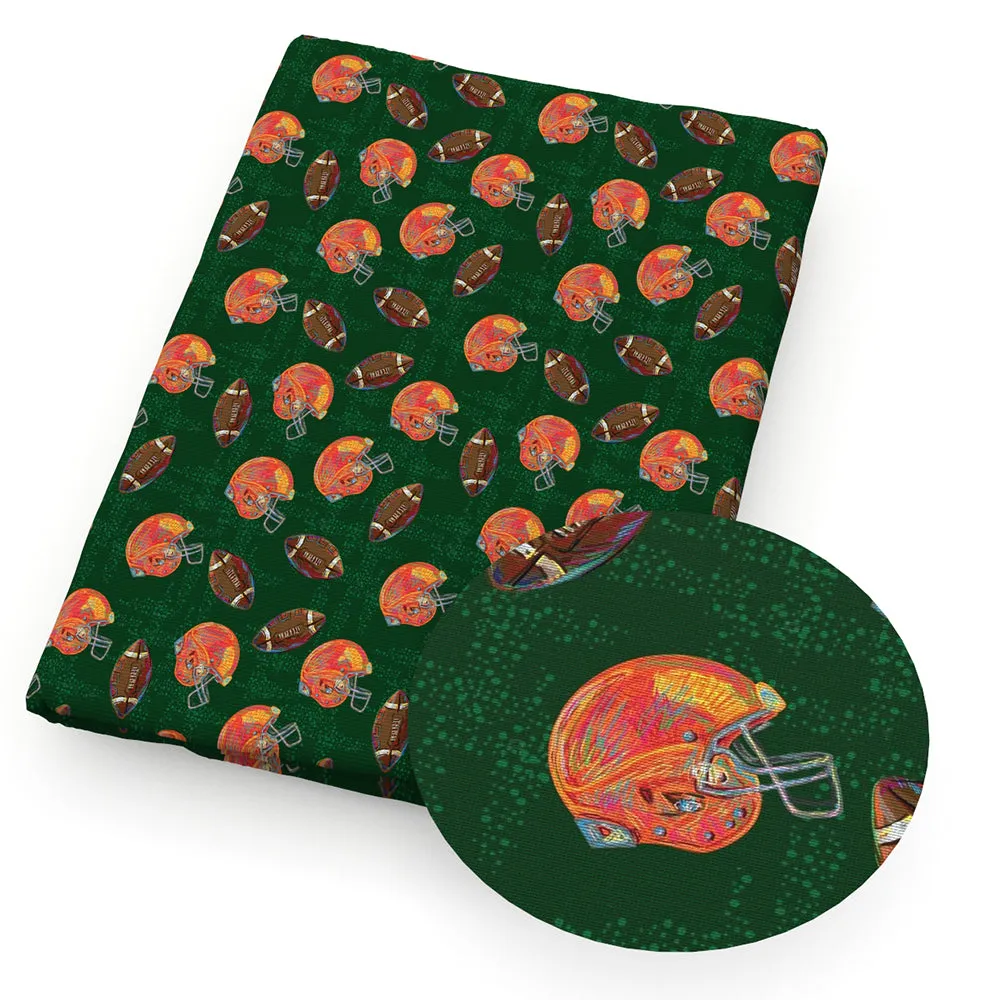 Sports Theme Printed Fabric