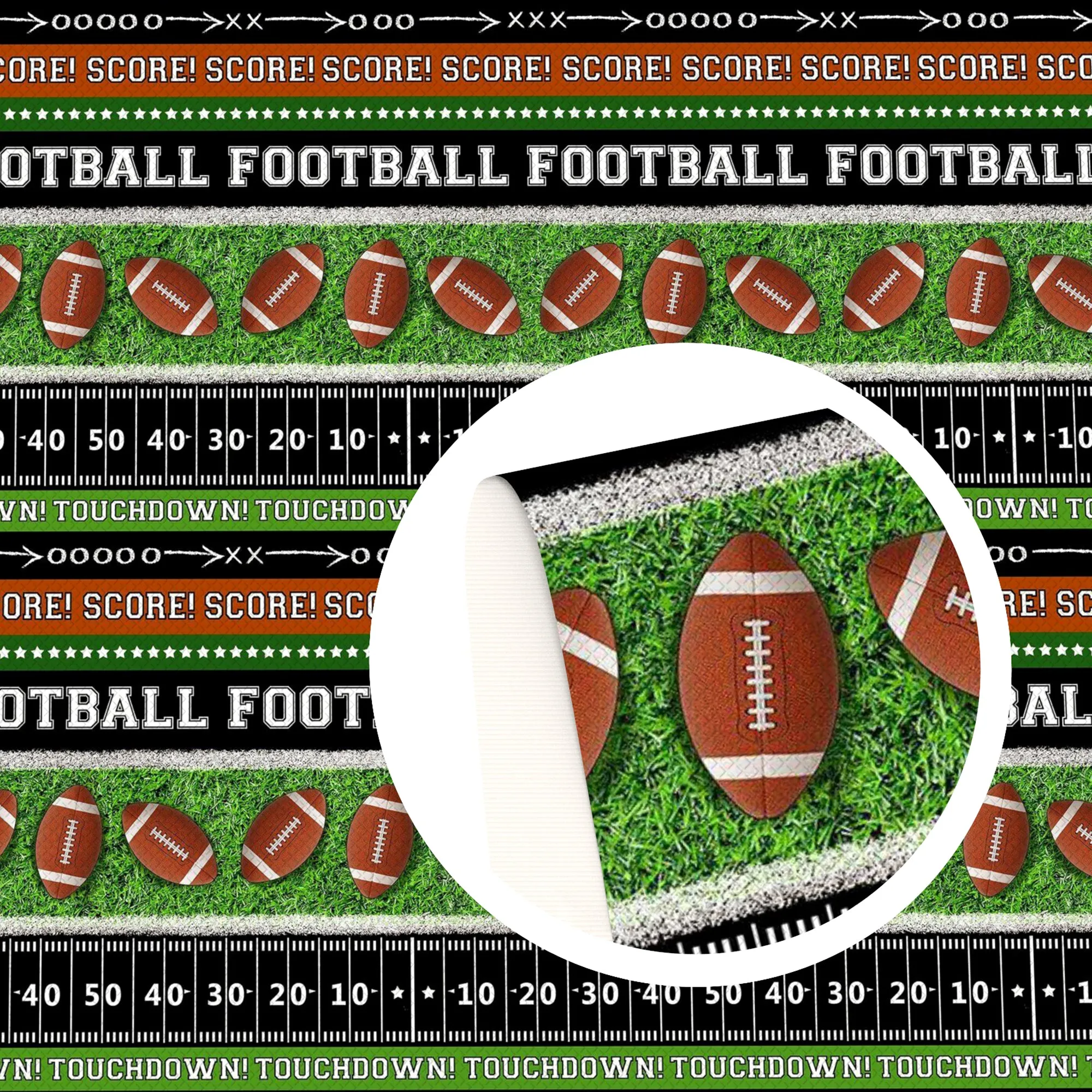 Sports Theme Printed Fabric