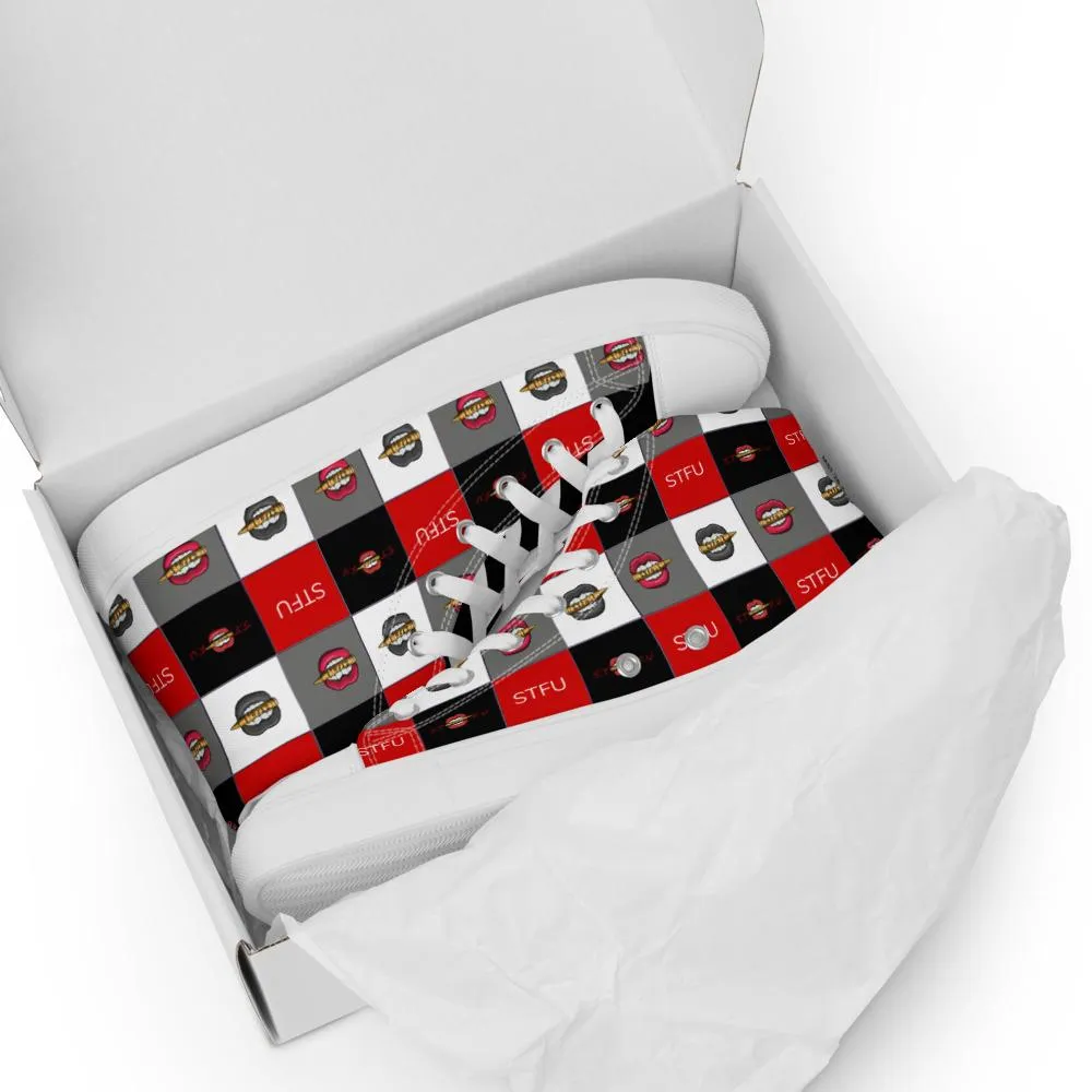 STFU Colorblock Men’s High Top Canvas Shoes