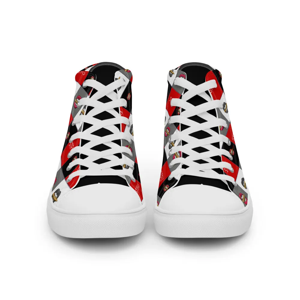 STFU Colorblock Men’s High Top Canvas Shoes
