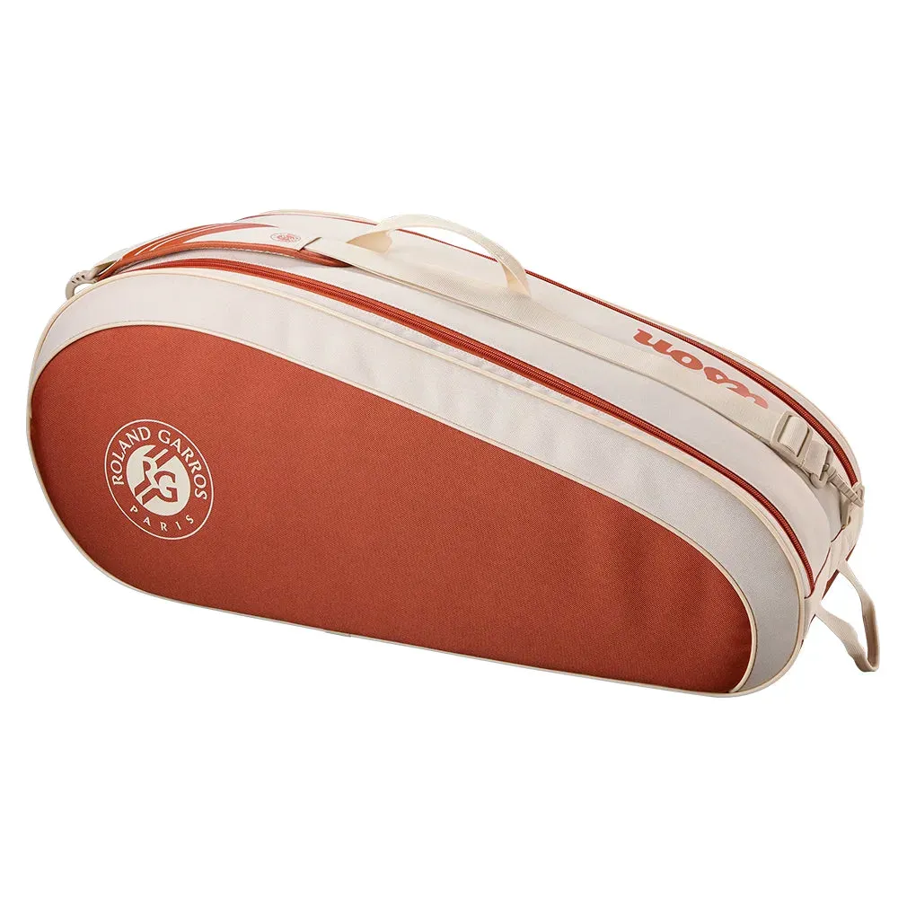 Team 6 Pack Roland Garros 2025 Tennis Bag Cream and Clay